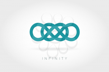 Limitless icon. Simple mathematical sign Isolated on White Background. Infinity symbol 