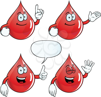 Royalty Free Clipart Image of Happy Blood