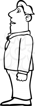 Royalty Free Clipart Image of a Man Standing
