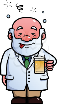 Royalty Free Clipart Image of a Drunk man