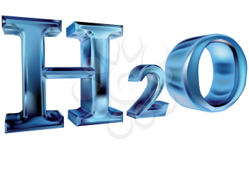 Royalty Free Clipart Image of H2O