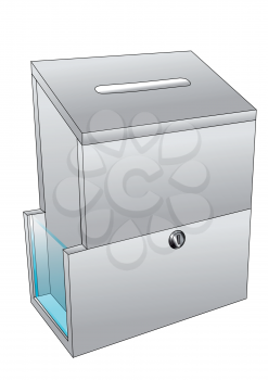 ballot box isolated on a white backgrouns