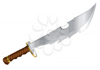 fantasy knife isolated on a white background