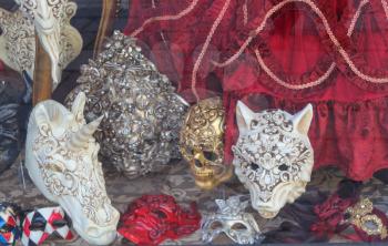 Venetian carnival masks  hand made, Italy; Venice