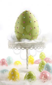 Royalty Free Photo of an Easter Egg on a Stand