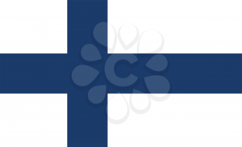 Flag of Finland in correct proportions and colors