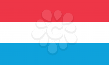 Flag of Luxembourg in correct proportions and colors