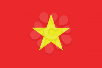 Vietnamese flag in correct proportions and colors