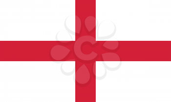 English Flag, Cross of St. George, in correct proportions and colors