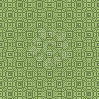 Vector seamless pattern texture background with geometric shapes, colored in green and white colors.
