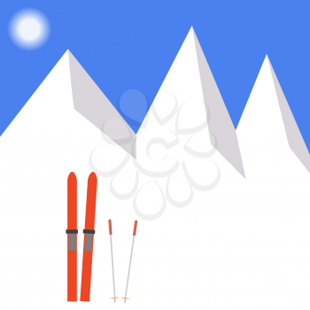 Ski-track Clipart