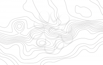 Abstract topographic map. Vector illustration .