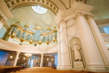 Detail Of Interior Helsinki Cathedral - Organ