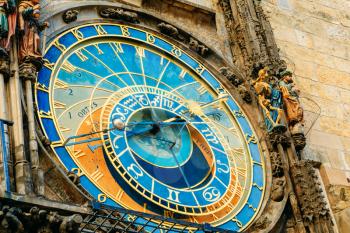 Prague Astronomical Clock At Old Town City Hall From 1410 Is The Third Oldest Astronomical Clock In World And Oldest One Still Working