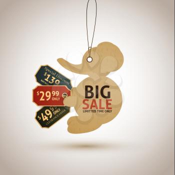 Sale Tags Elephant