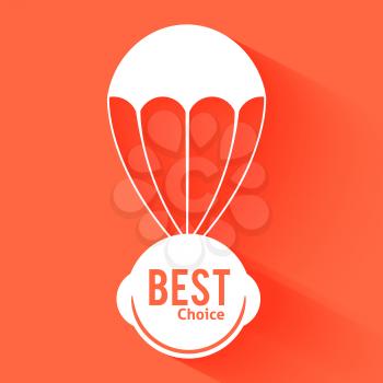 Discount parachute with text best choice