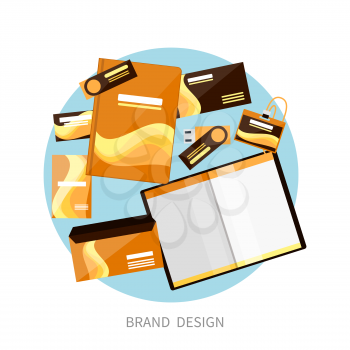Brand Design. Corporate identity template. Vector company style