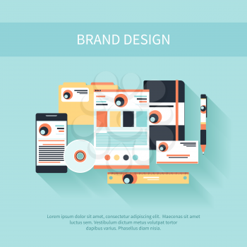 Brand Design. Corporate identity template. Company style