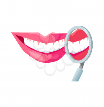 Smile with white tooth design flat. Dental and smile, teeth white, healthy dental, beauty and care smile, health and clean tooth, whitening human perfect toothy, smile white tooth illustration