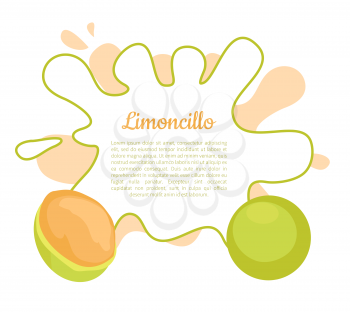 Limoncillo fruit whole and cut poster frame for text vector. Melicoccus bijugatus, Spanish lime, genip guinep, genipe and ginepa, quenepa, quenepe, chenet
