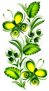 Royalty Free Clipart Image of Decorative Butterflies