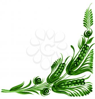 Royalty Free Clipart Image of a Decorative Corner