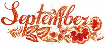 Royalty Free Clipart Image of September