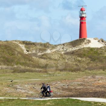 A tandem bike on the dutch isle of Schiermonnikoog (Holland)