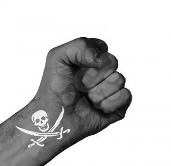 Fist isolated on a white background, pirate