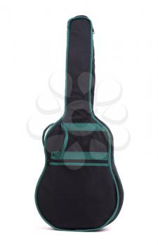 Classical guitar case isolated on a white background
