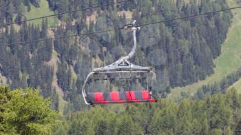 Ski lift chair in the Alps - Austria