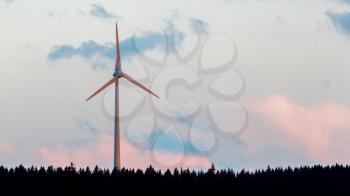 Modern Wind Turbine in the summer - Germany