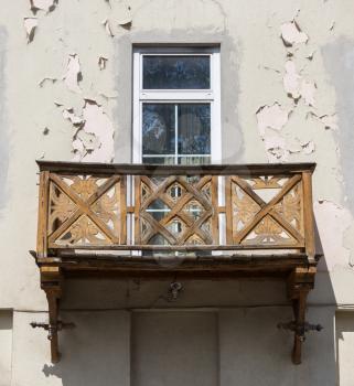 Balcony on an old building in Austria - Disused