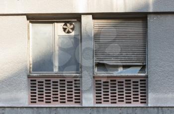 Shutters in an old apartment - Athens, Greece