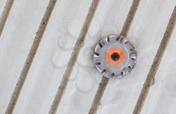 Milling in concrete floor - Preparation for underfloor heating - Disk