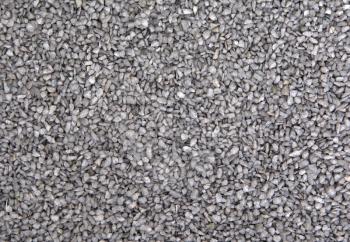 Ground stone, grey, background of many small stones