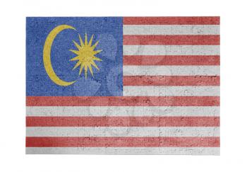 Large jigsaw puzzle of 1000 pieces - flag - Malaysia