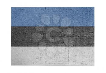 Large jigsaw puzzle of 1000 pieces - flag - Estonia