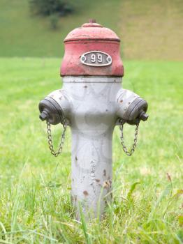 Rusty old Swiss fire hydrant, Lenk, Switzerland