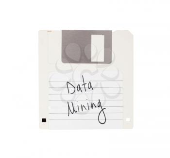 Floppy Disk - Tachnology from the past, isolated on white - XXXXX