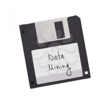 Floppy Disk - Tachnology from the past, isolated on white - XXXXX