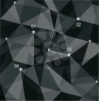 Abstract geometric 3D background. Vector illustration. 