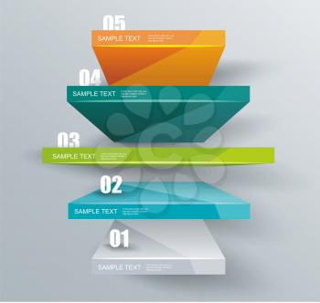 Modern business steps to success, graphs options banner. 