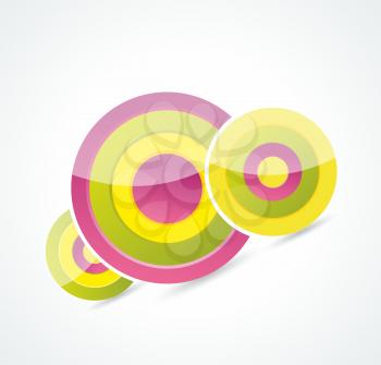 Abstract colorful circle background vector design illustration 