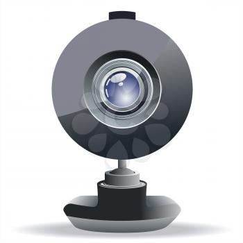 Modern webcamera isolated on a white background 
