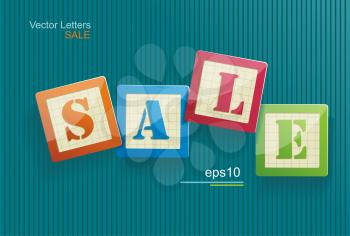Big sale text with copy space, vector 