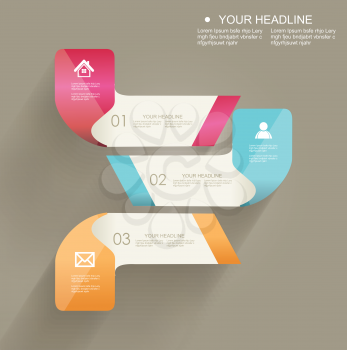 Modern minimalistic infographics banner. Vector illustration 