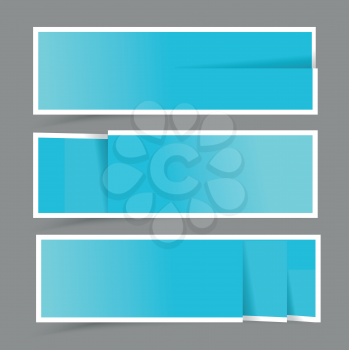 Paper design template for numbered paper banners,website layout. Vector EPS10 