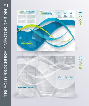 tri fold business brochure template