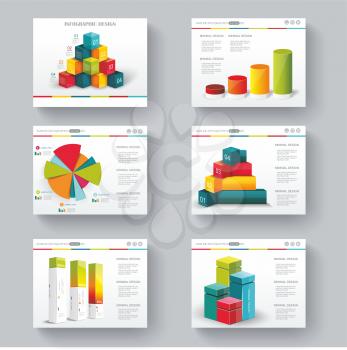Presentation slide templates for your business with infographics and diagram set